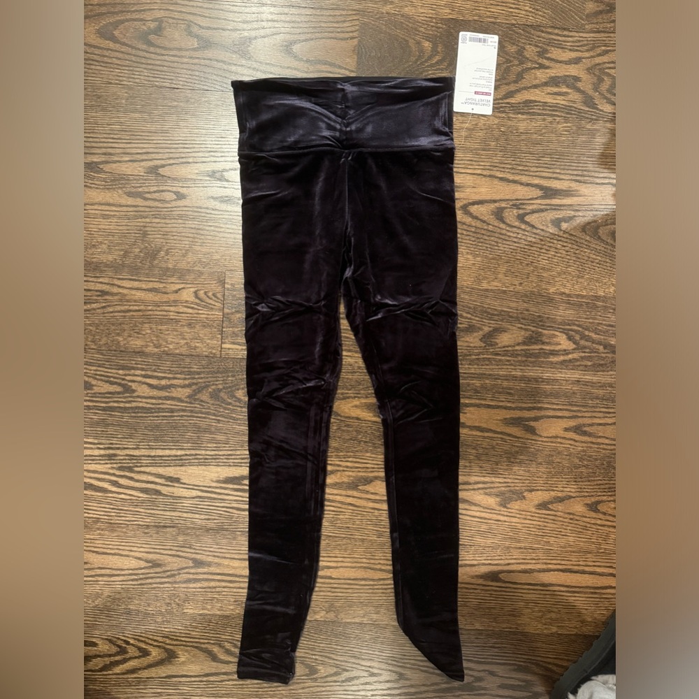 Athleta Black Velvet Leggings